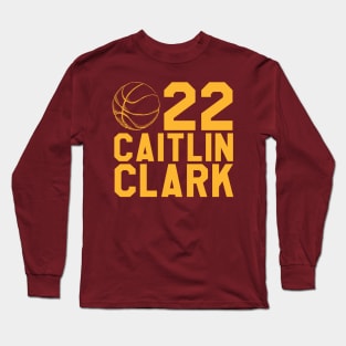 caitlin clark 22 Long Sleeve T-Shirt